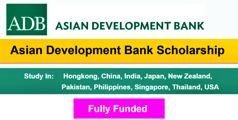 This is advertisement image of Asian Development Bank Scholarships